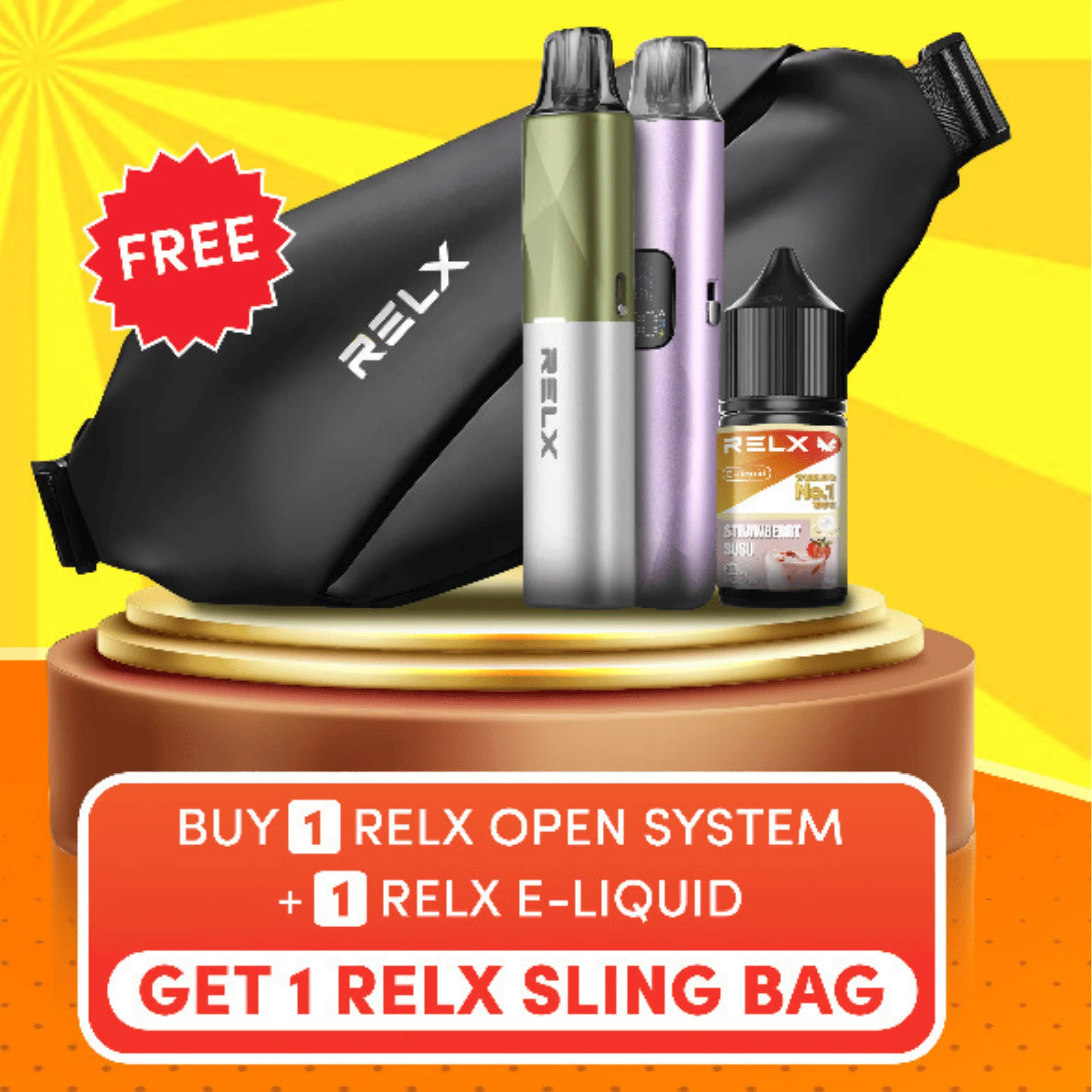 RELX Prime Kit x Sling Bag Bundle